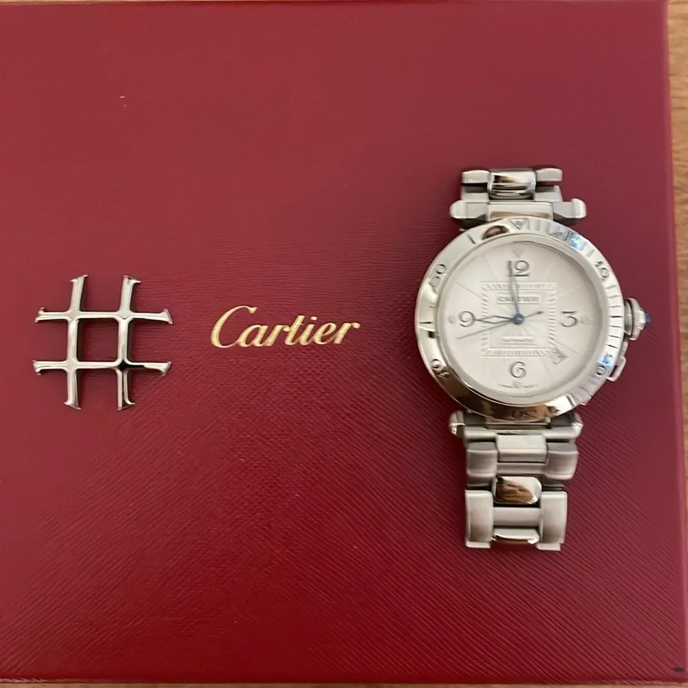 Cartier Pasha Automatic Grid Grille Watch! - Picture 4 of 15